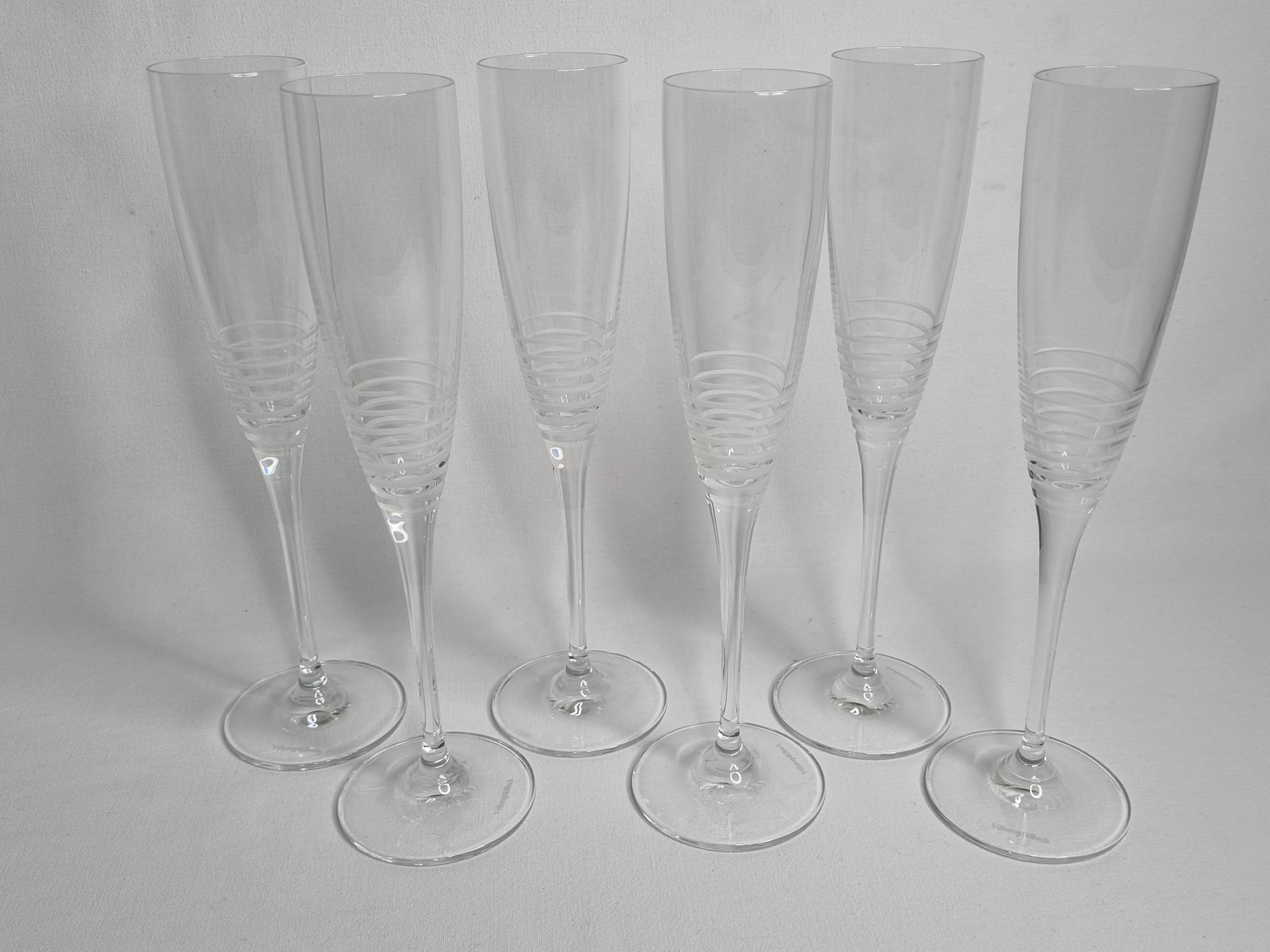 Flûtes à champagne Villeroy et Boch en cristal, 26 cm Selency
