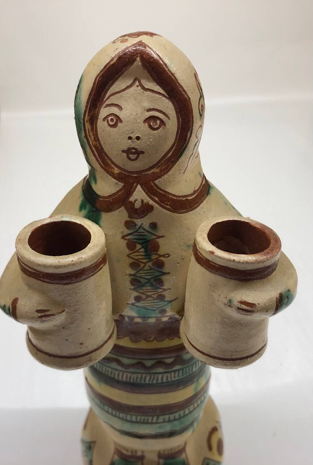 Handcrafted anthropomorphic candlestick