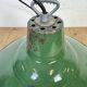 Industrial British Green Enamel Factory Pendant Lamp, 1960s