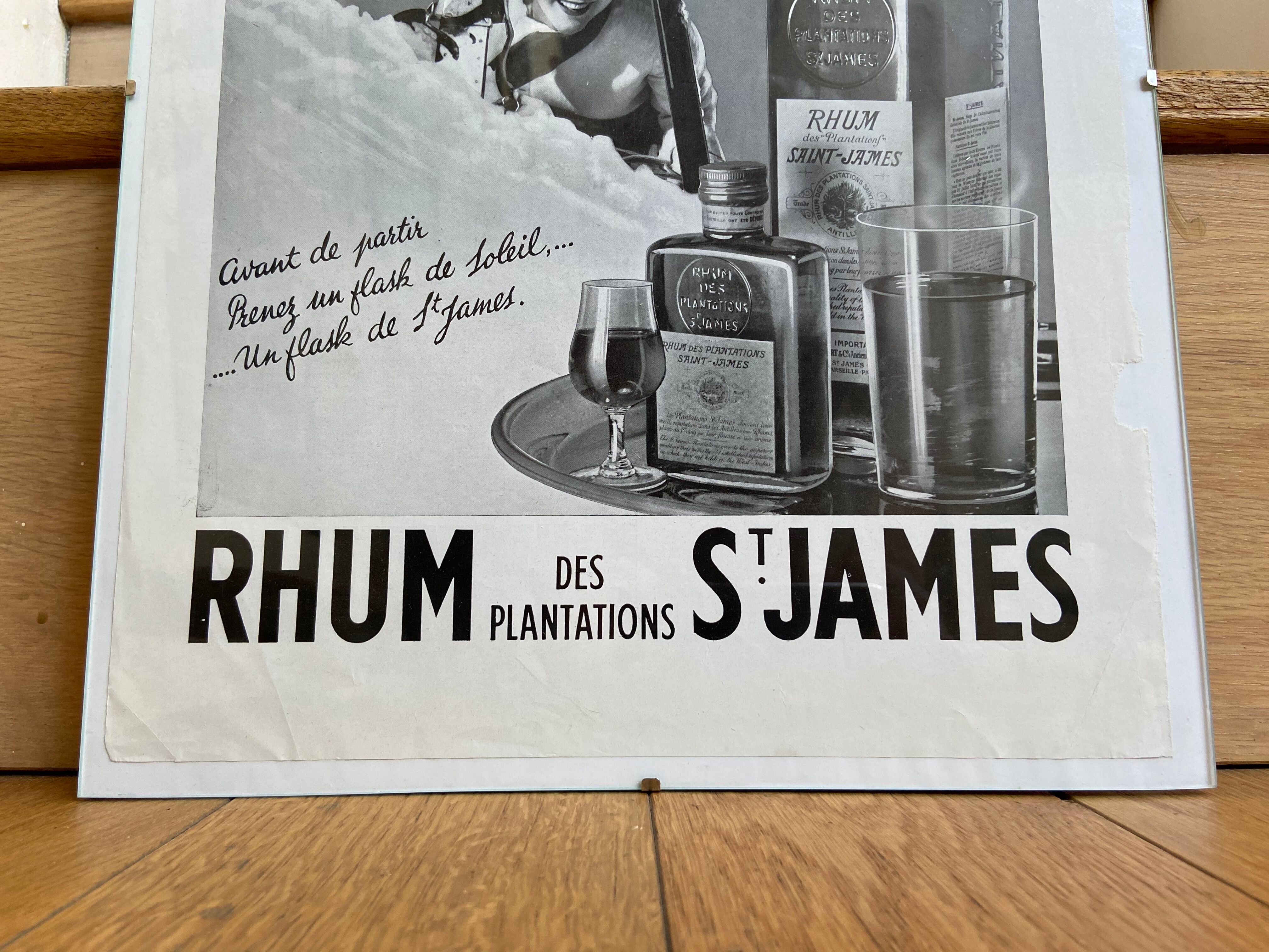 Advertising poster Rum Saint James January 15, 1938