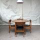 Vintage set of 4 mid century teak dining chairs scandinavian 60s 70s retro danish