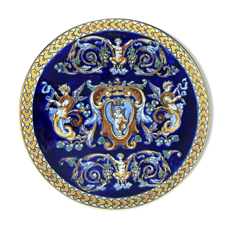 Plate in Gien earthenware