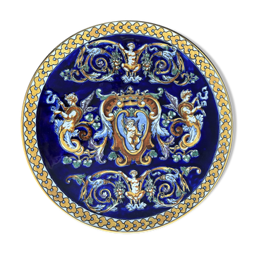 Plate in Gien earthenware