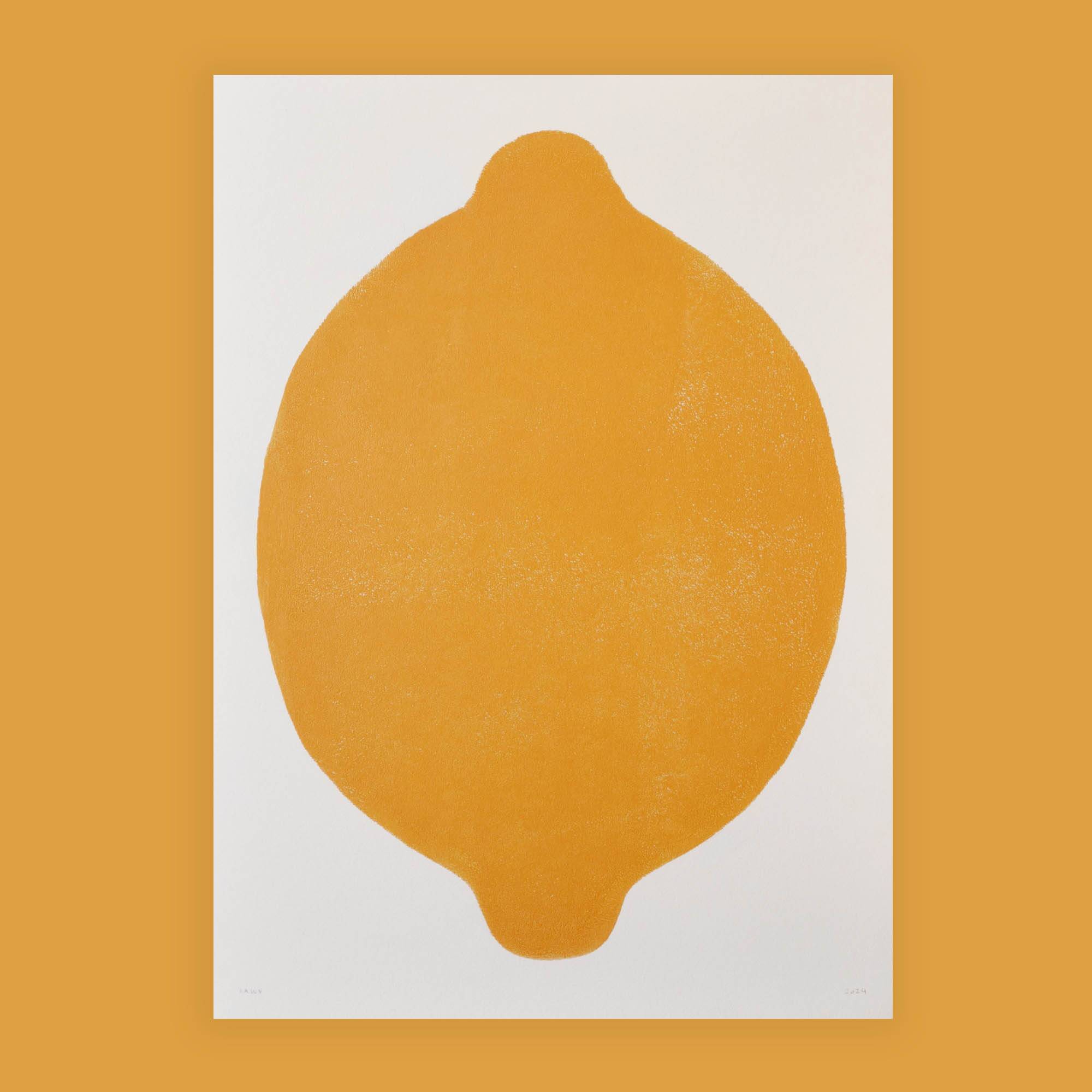 Tableau Limonade - peinture sur papier signée Eawy