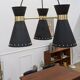 Vintage black pendant light