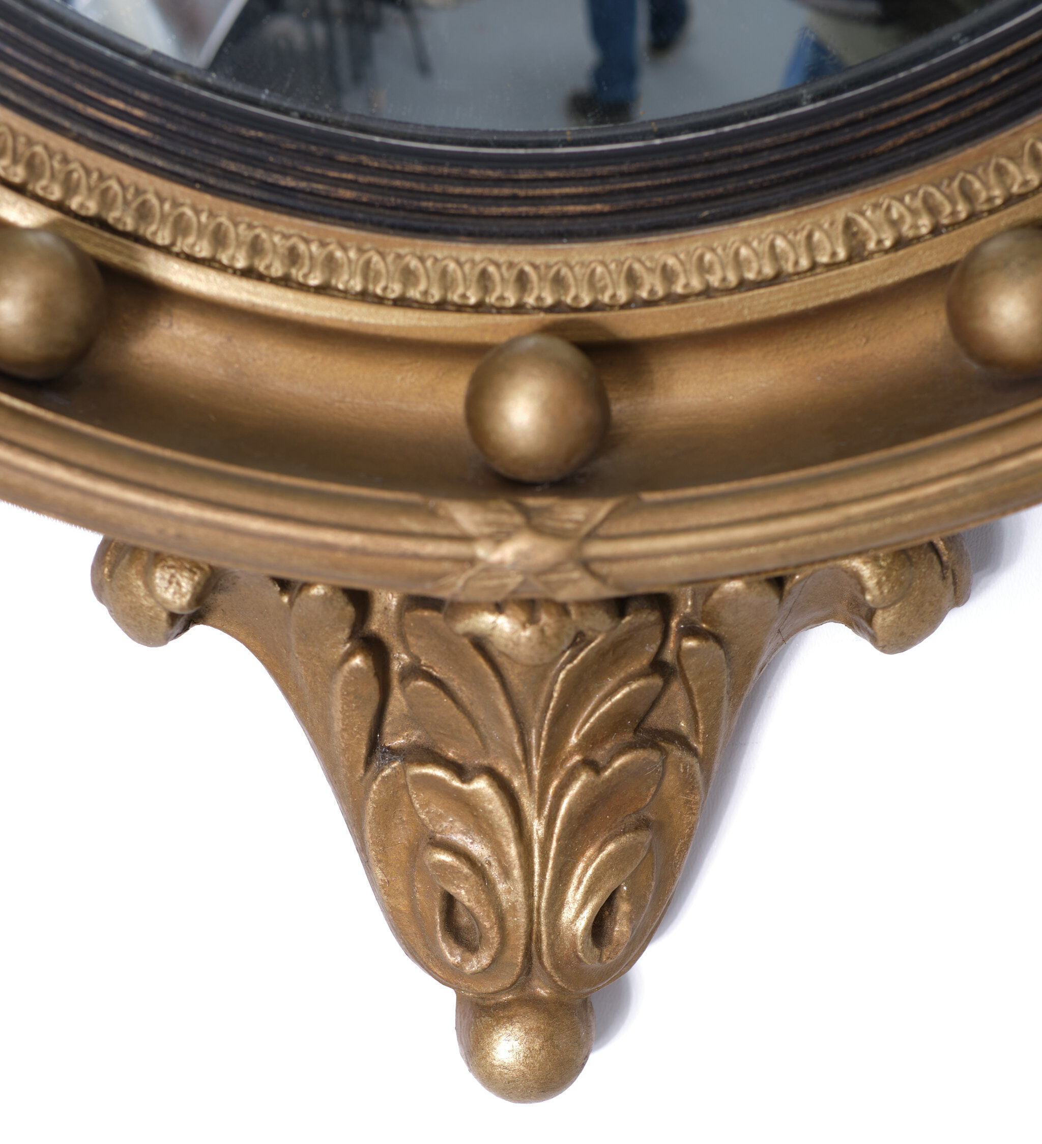 Golden Ball Convex Mirror with Eagle, England, 1960s