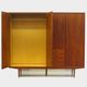 Vintage mid century Scandinavian design 4-door wardrobe in teak, 1960s