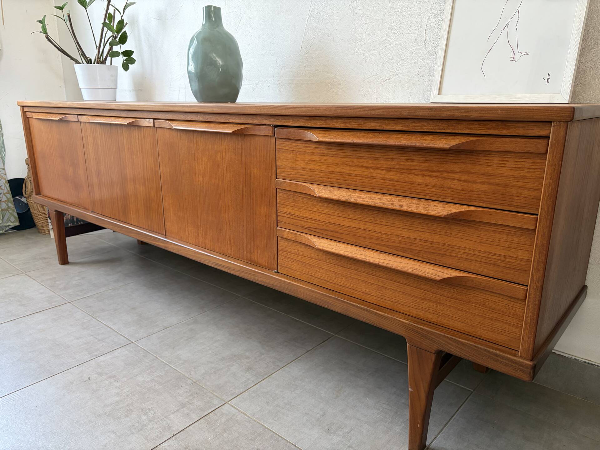 Vintage Scandinavian teak sideboard