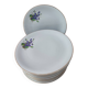 Set of 11 plates, Baudour porcelain