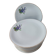 Set of 11 plates, Baudour porcelain
