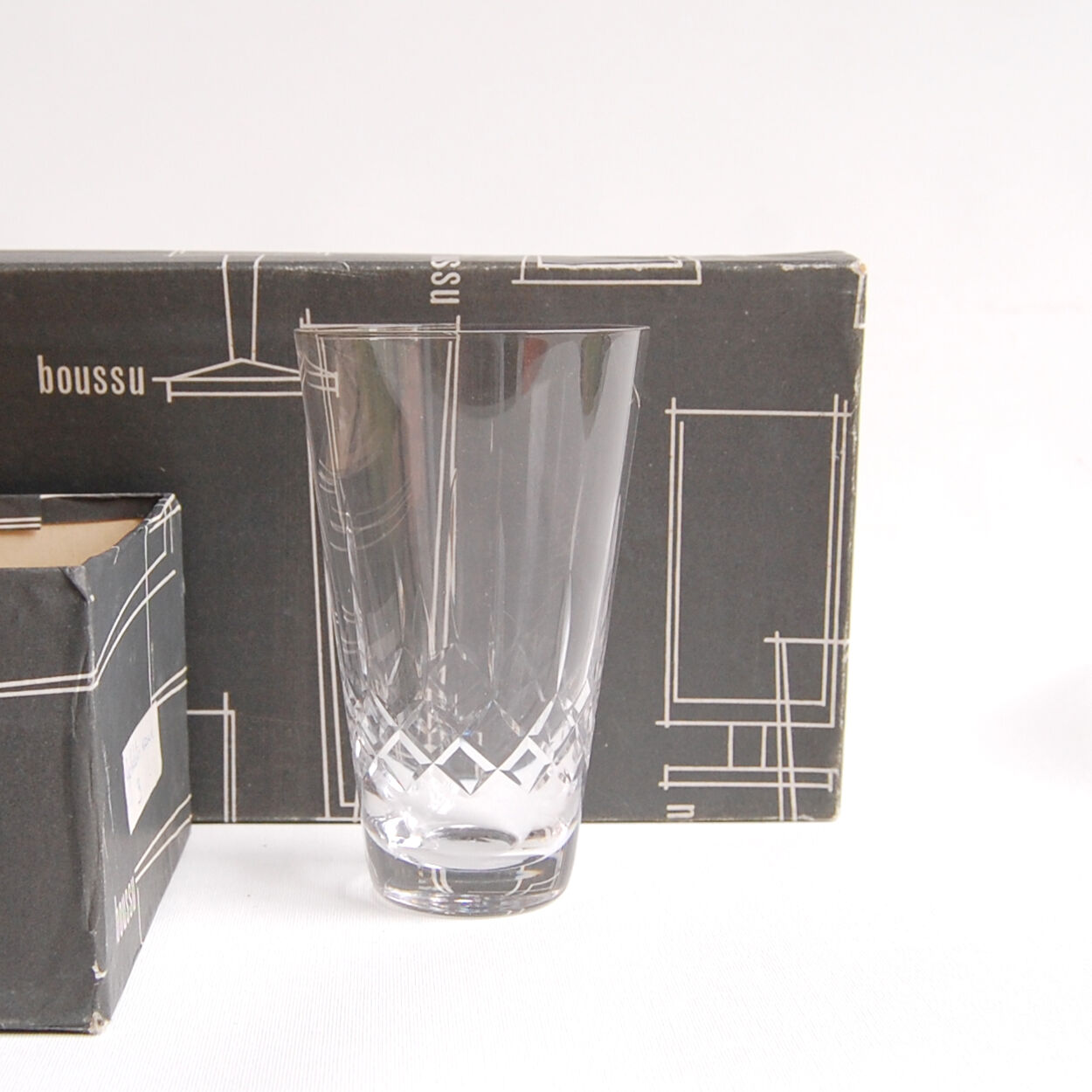 Set of 6 glasses in Wiskhy by Zéphir Busine for the Verreries de Boussu 1960s