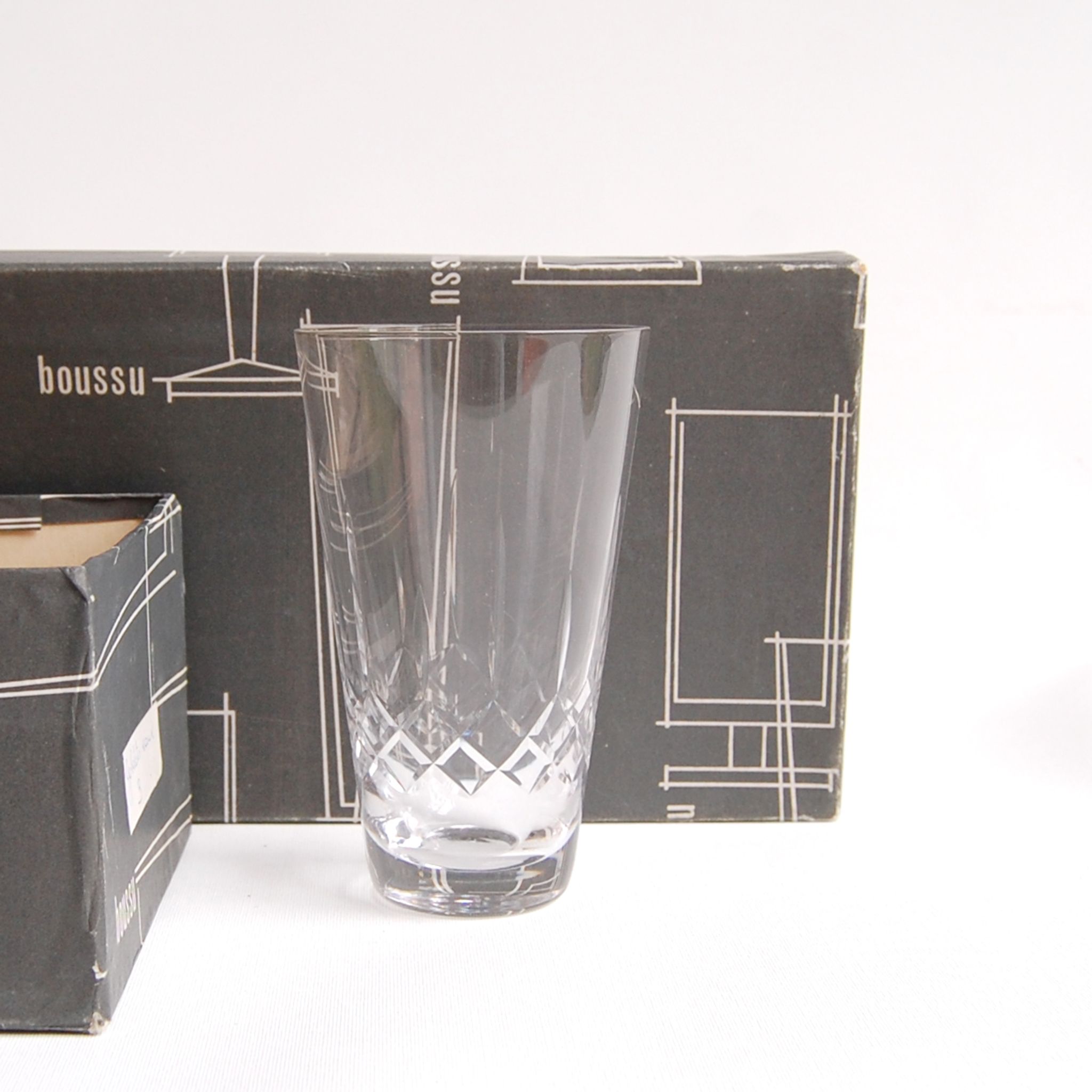 Set of 6 whisky glasses by Zéphir Busine for the Boussu Glassworks 1960s