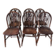 6 chaises Windsor Wheelback en châtaignier, XIXe siècle