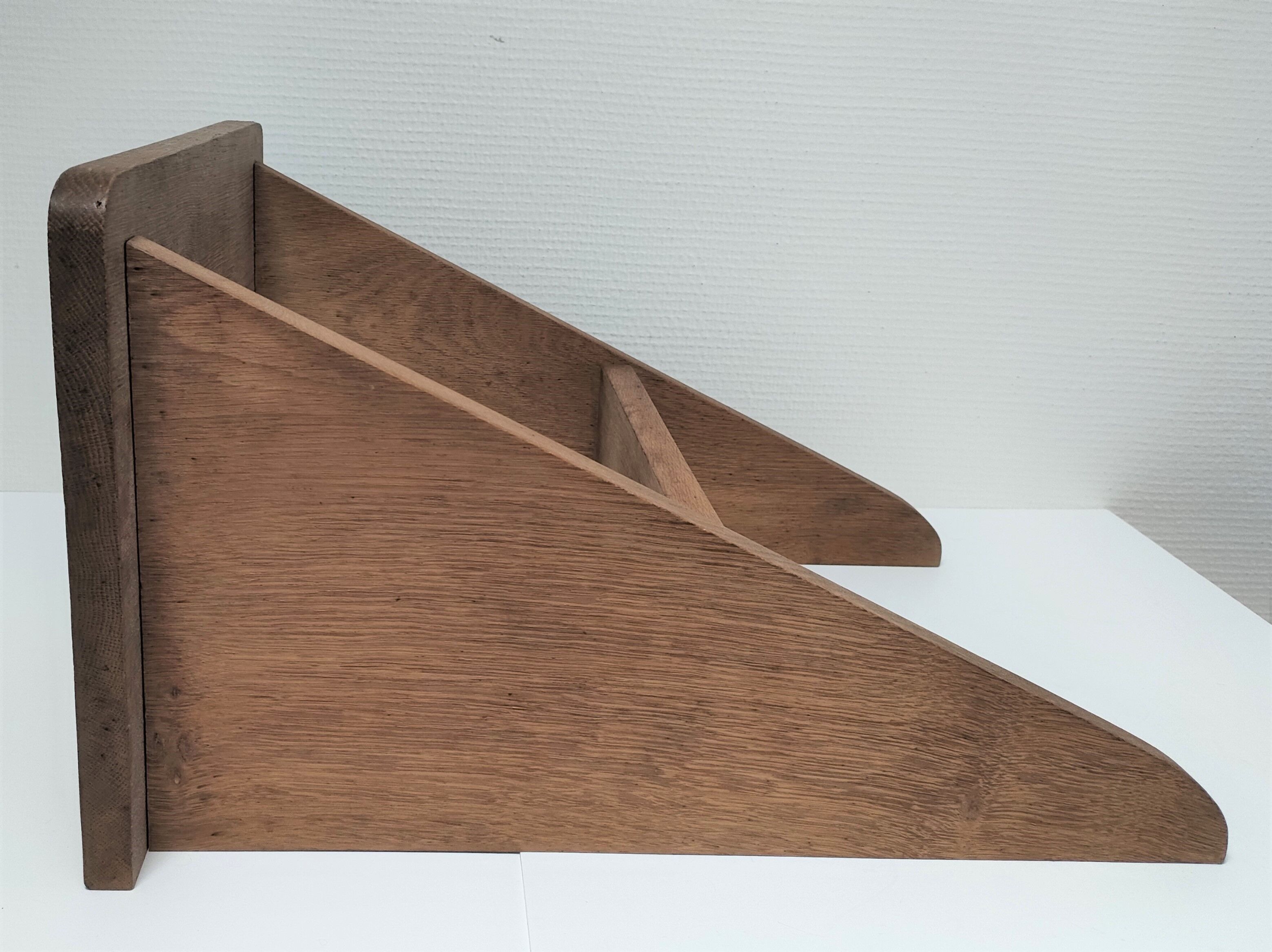 Shelf solid oak patinated years 50-60 years