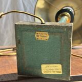 Vintage green and gold table lamp H60 D30