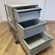 USM Haller light grey wheeled caisson