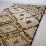 Berber Wool Carpet Runner 1960s