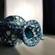Vase bleu fat lave