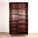 Large Danish high bookshelf in rosewood by Erik Brouer 1960.