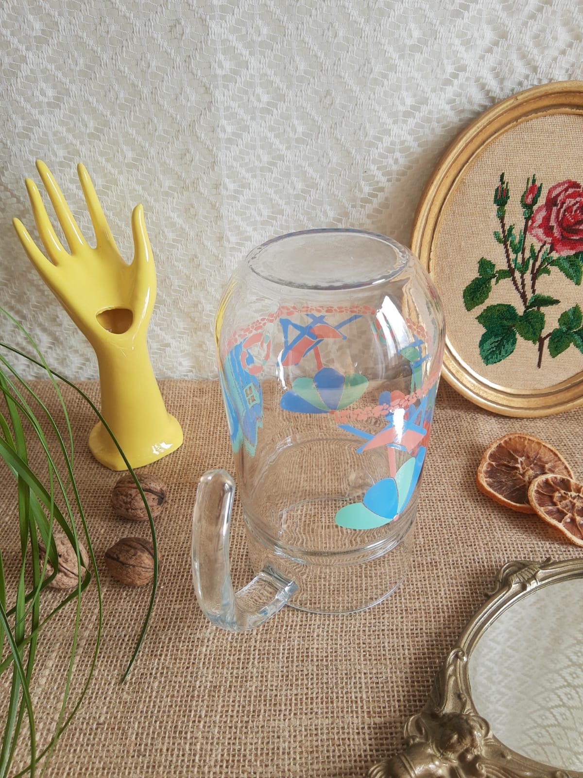 Carafe / pitcher on the theme of the beach France - Vintage