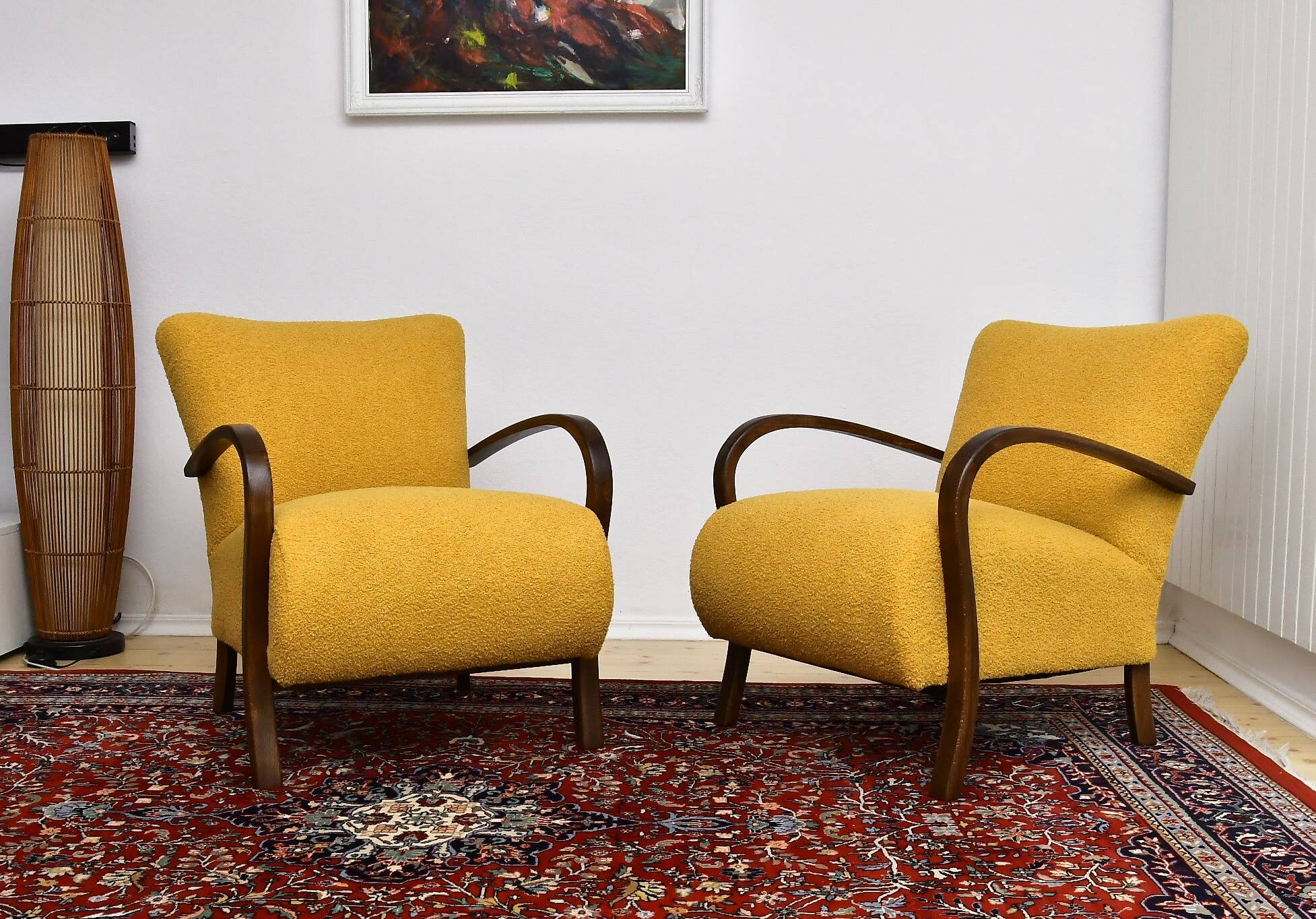 Art Deco armchairs in the style of Halabal, 1930s