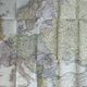 Very large map 93x73: Physical and Political Europe, printed by L