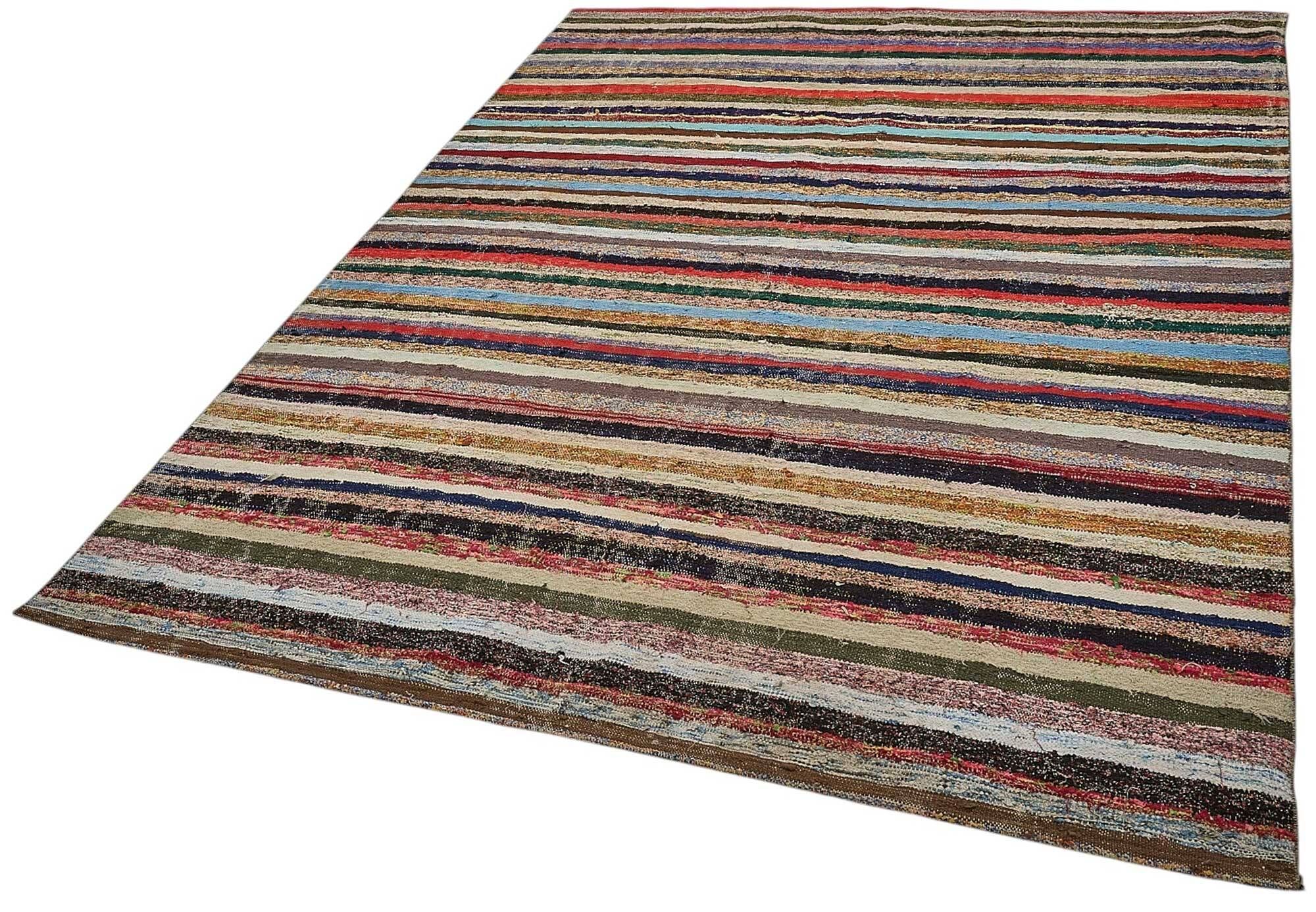 Turkish Handwoven Flatweave Chaput Kilim 176 cm x 246 cm