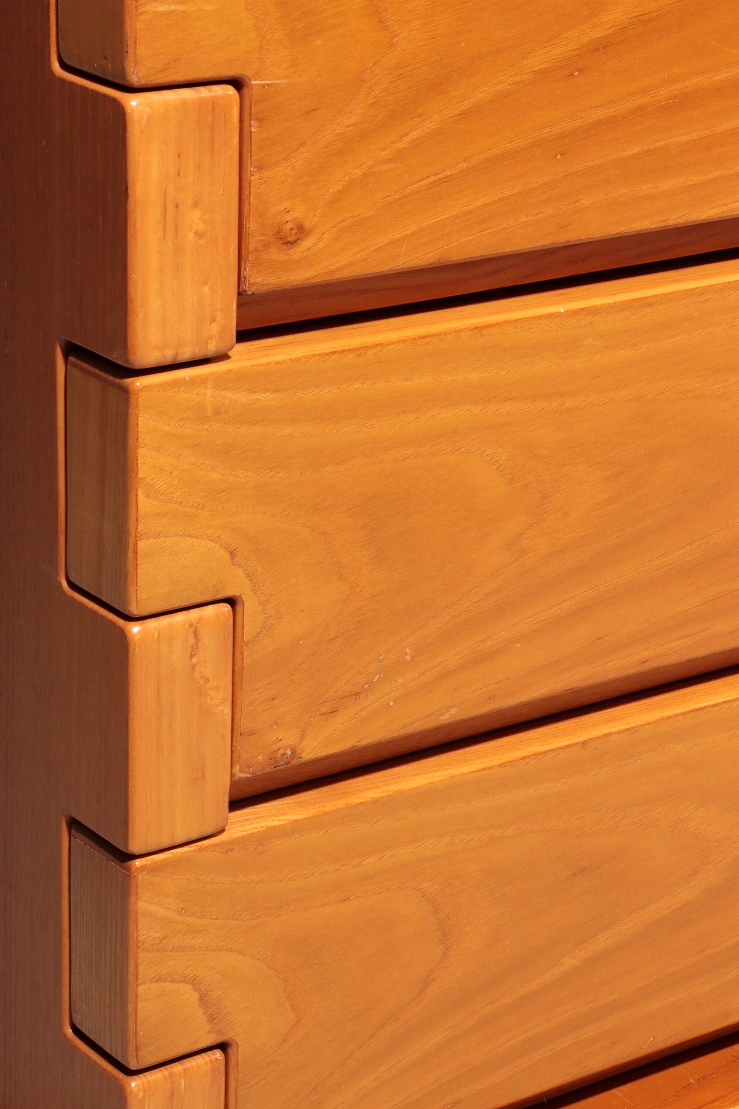 Italian architectural chest of drawers in ash