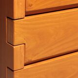 Italian architectural chest of drawers in ash
