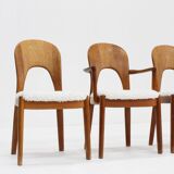 Vintage Danish Dining Chairs by Niels Koefoed 1960s, Set of 5