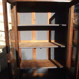 Solid walnut bookcase late 19th early 20th