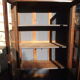 Solid walnut bookcase late 19th early 20th