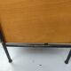 Bureau vintage formica et métal caisson deux tiroirs