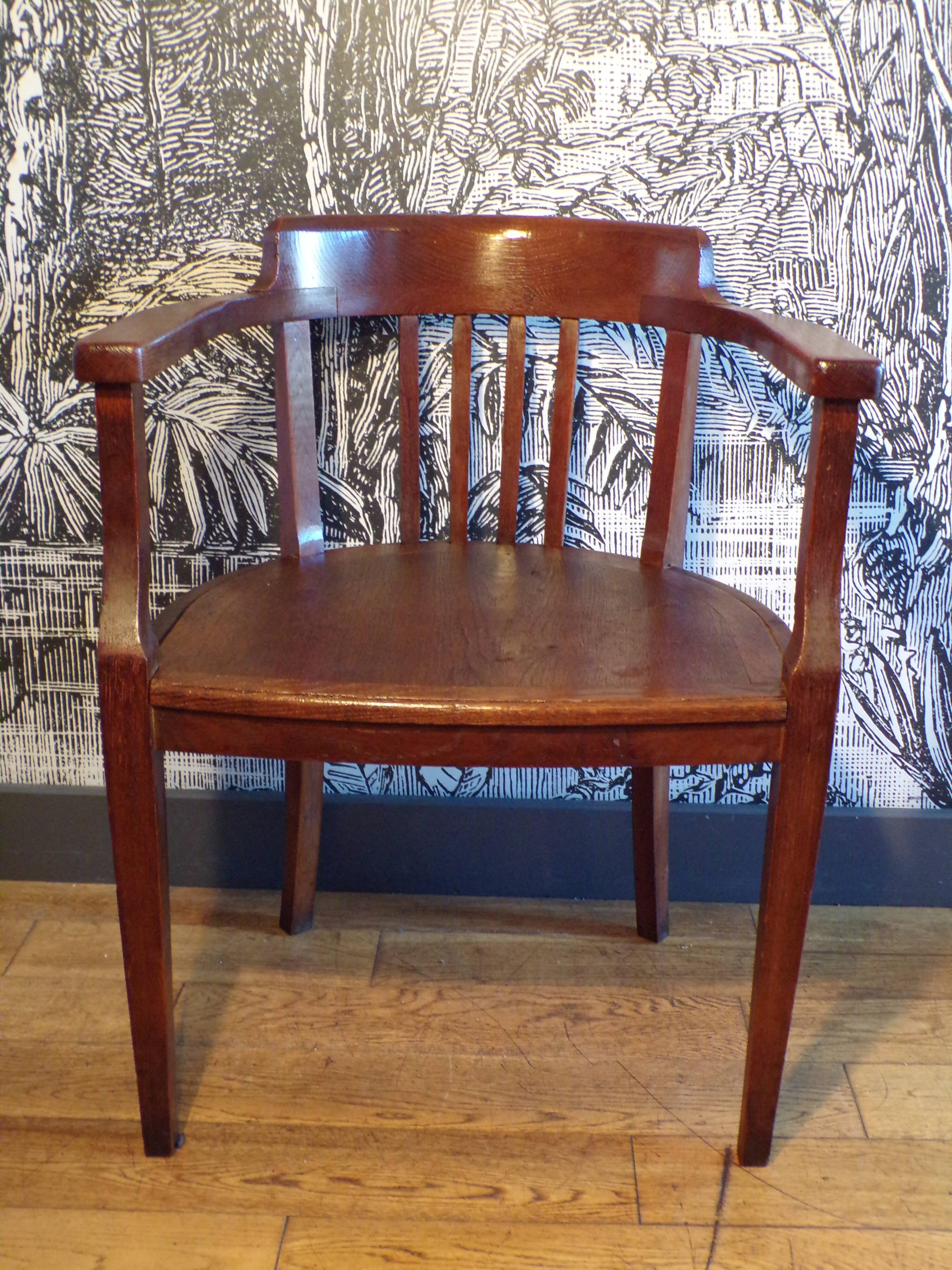 1930s wooden armchair