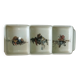 Three-compartment plate in earthenware from Obernai – Alsace