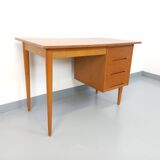 Vintage oak wood desk from the 60s