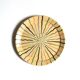 Red Provençal earthenware plate, sun decoration, Folk Art