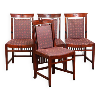 Ensemble de quatre luxueuses chaises de salle à manger Schuitema de la série Decoforma