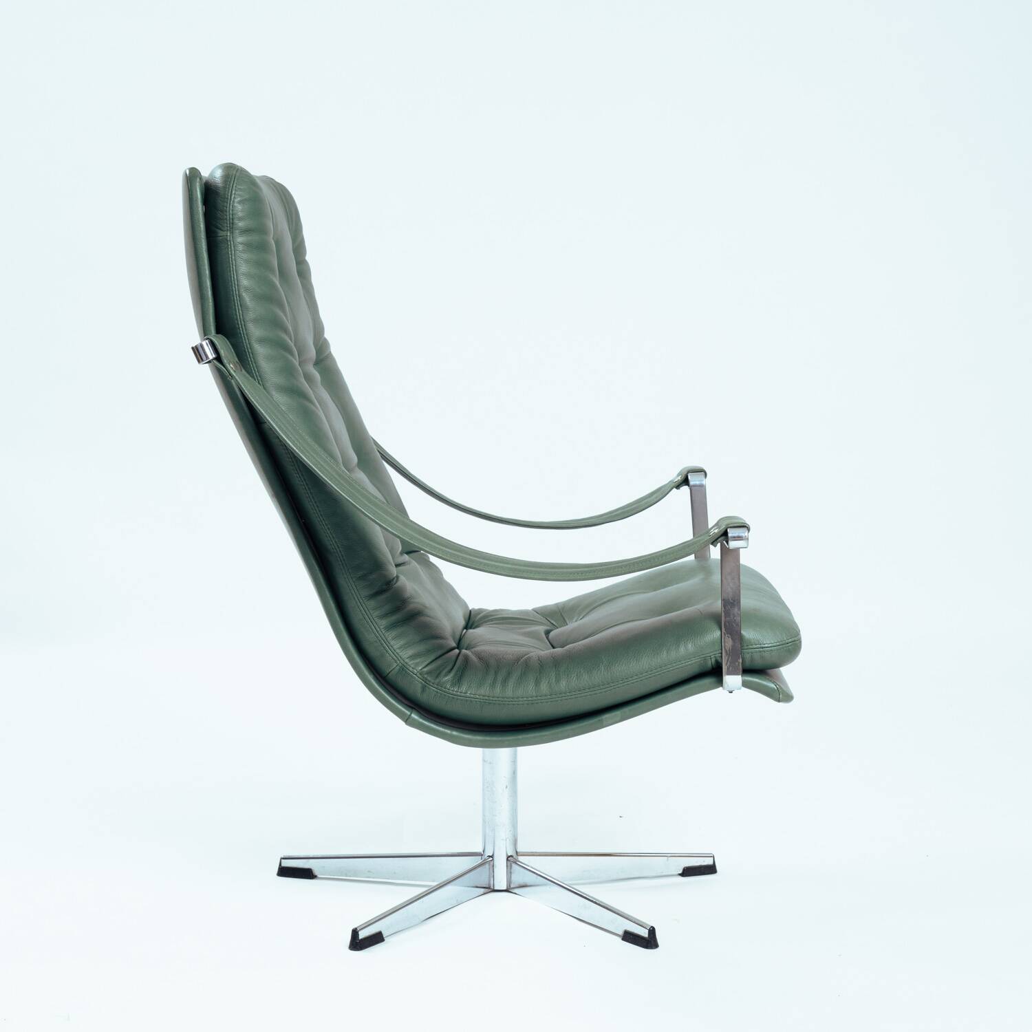 Fauteuil Pivotant Vert Forêt par Geoffrey Harcourt pour Artifort, 1959