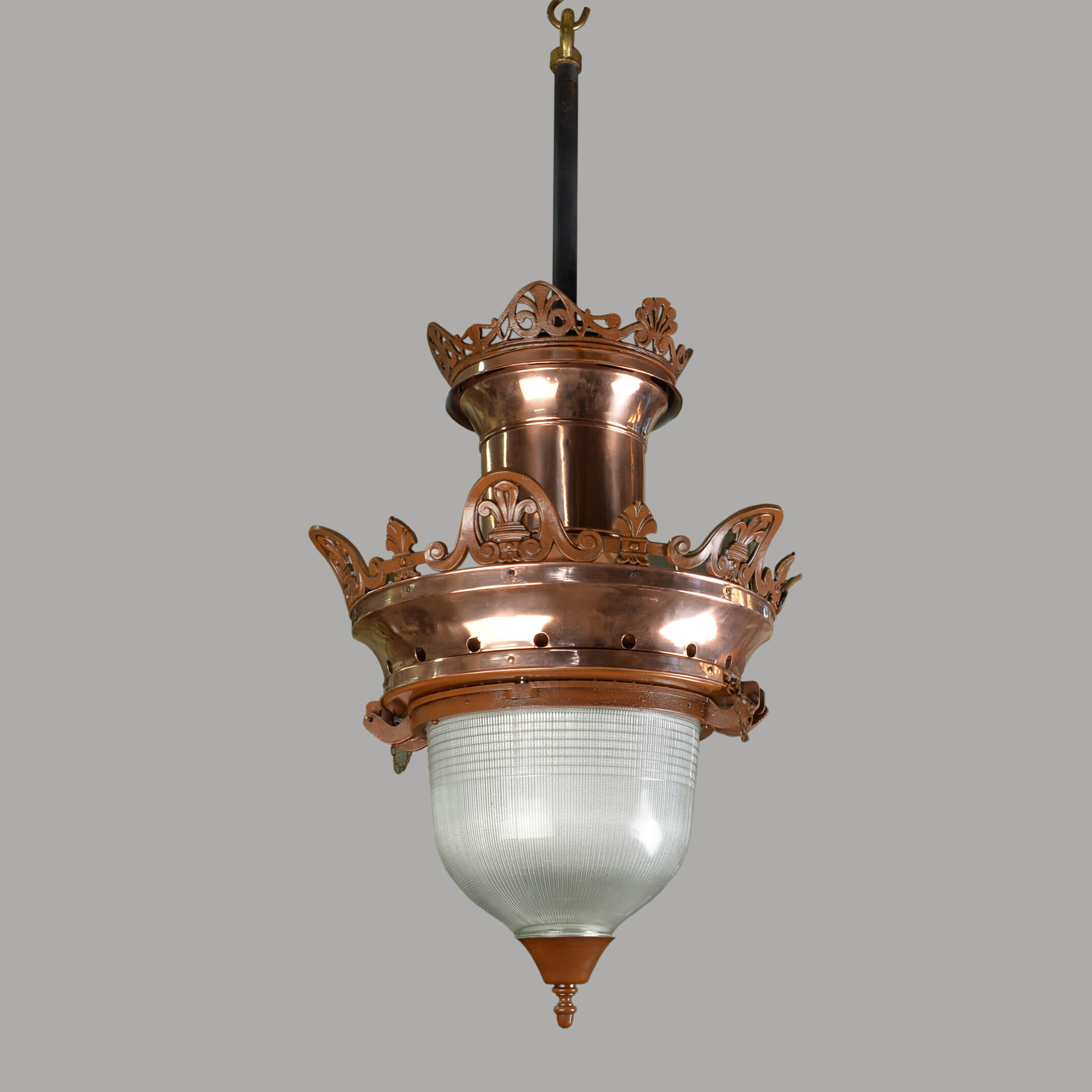 Copper chandelier