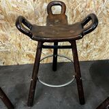4x 50s 60s Bar Stools Barstools Attributed to Carl Malmsten Sweden Design
