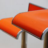 Pair of bar stools, industrial