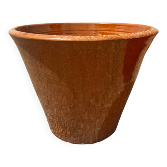 XXL Pot - Honey-colored planter in Moroccan ceramic