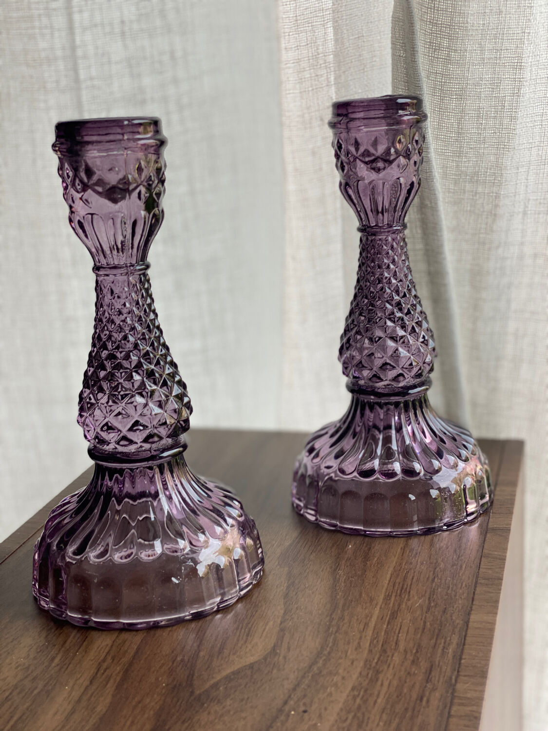 Pair of candle holders