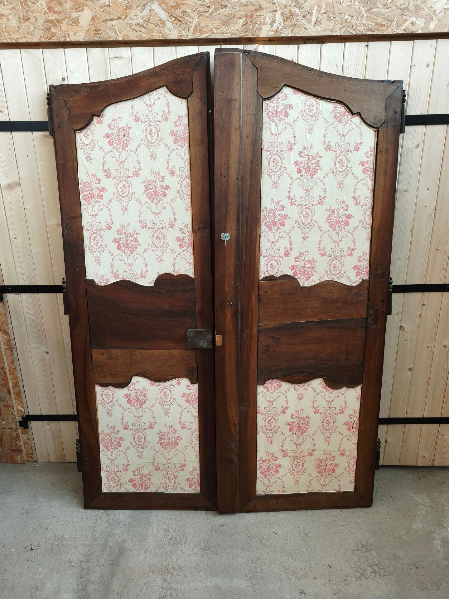 Pair of antique wardrobe doors