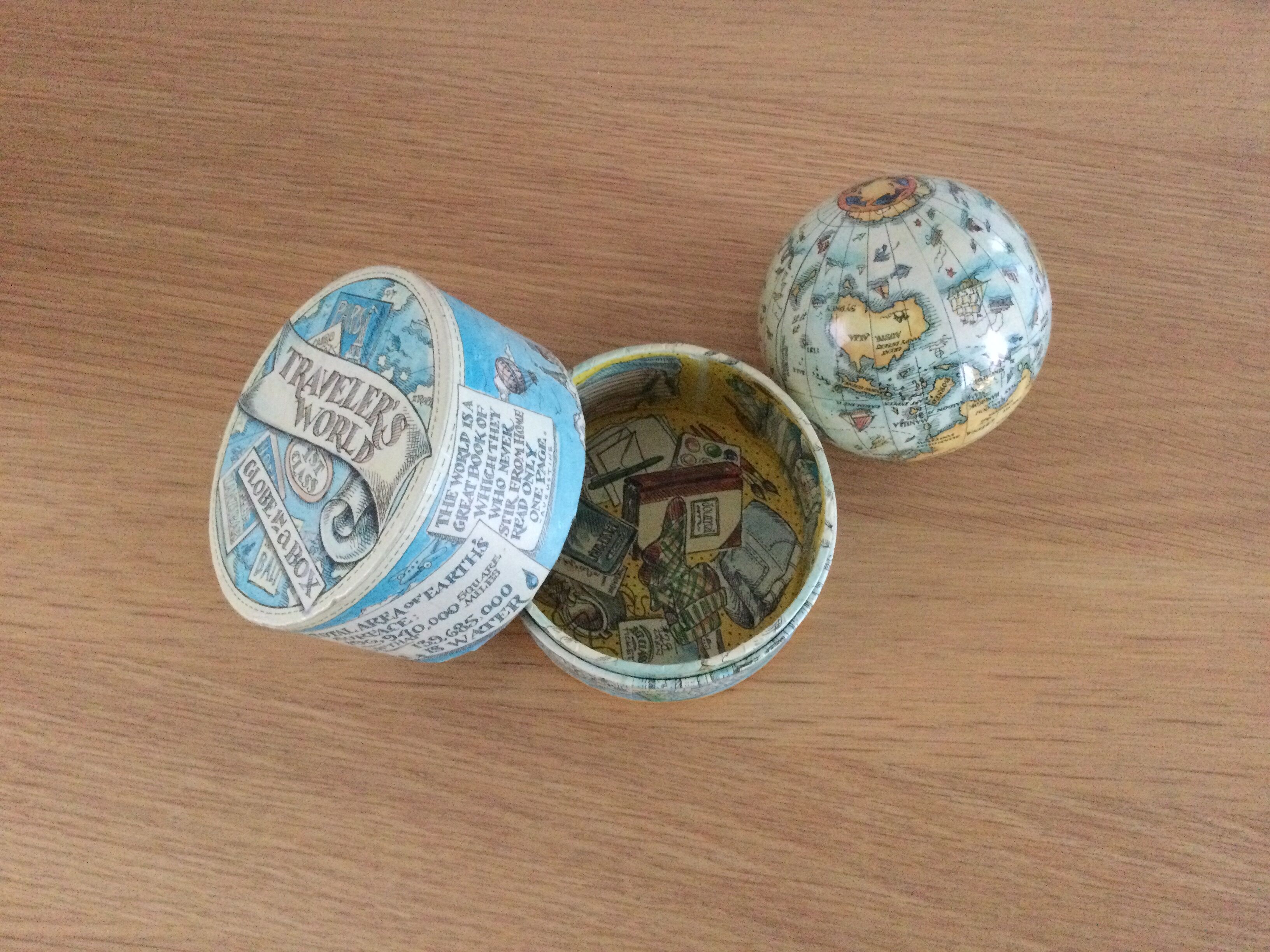 Original globe in a box