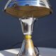 Art deco chrome brass mushroom lamp