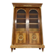 Large Empire-style library in wood with gilded bronze ornaments.