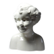 Very rare large faience bust from Sarreguemines, antique Art Deco.