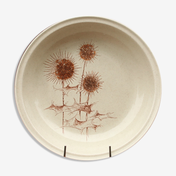 Hollow dish Sarreguemines "Thistles"